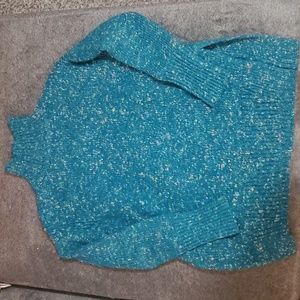 3/$15 Loft Green Mock Neck Sweater Size XS
